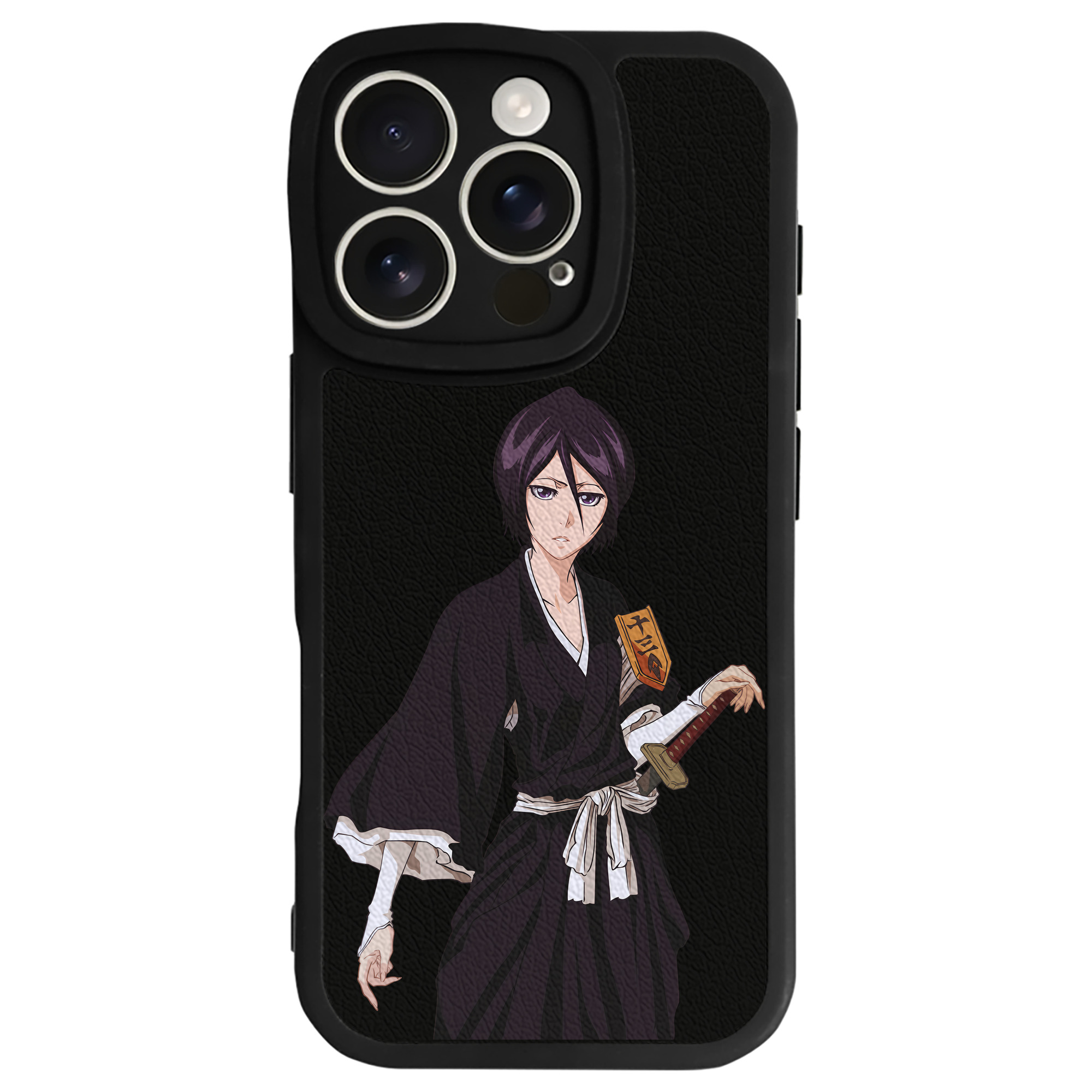 （画像用） ブリーチ 朽木ルキア BLEACH Kuchiki Rukia 【iPhone 16シリーズ対応】シリコンスマホケース（レザー調） 材質：シリコン